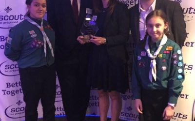 Thrilled to receive award from The Scout Association